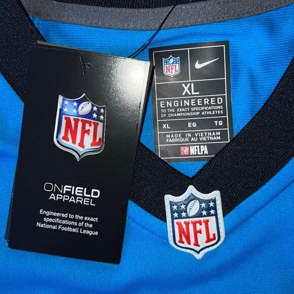 Nike On Field Carolina Panthers #3 Robby Anderson Football Jersey Youth XL - Picture 3 of 10